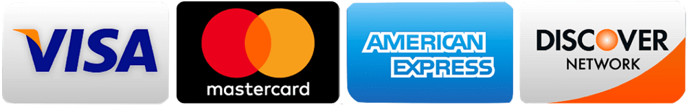 Major and Common Accepted Credit Cards